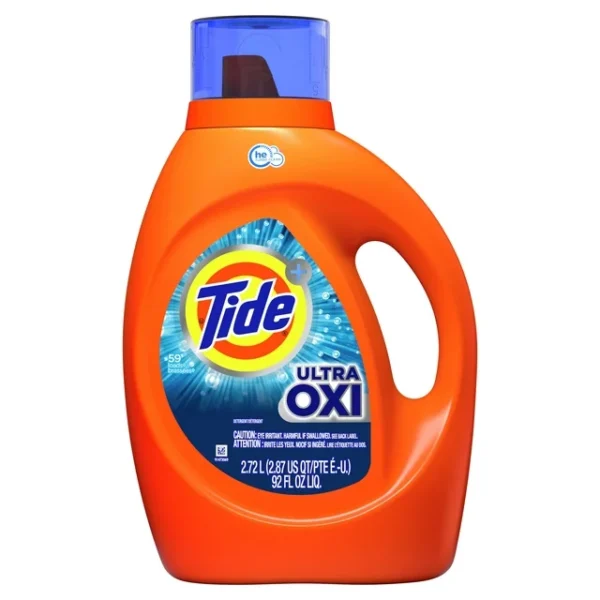 Tide Plus Ultra Oxi HE, 59 Loads Liquid Laundry Detergent, 92 fl oz ...